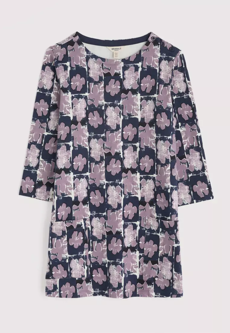 Seasalt Cornwall Navy Tall Waves Tunic