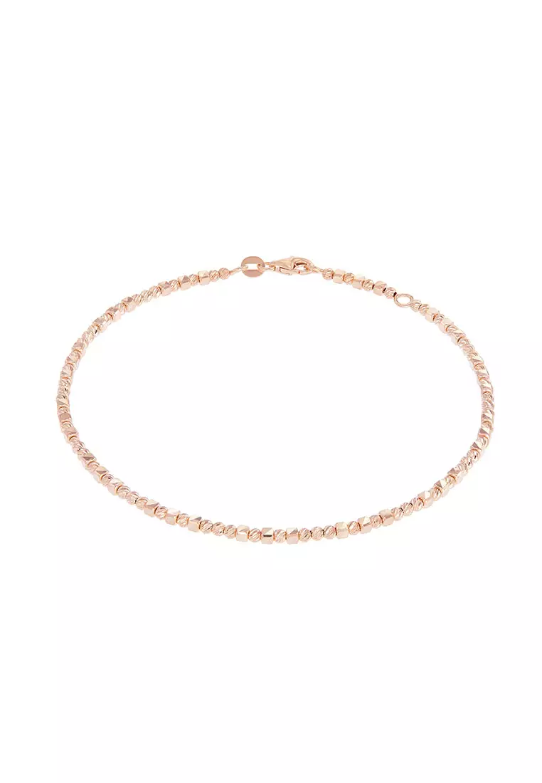 HABIB HABIB Oro Italia 916 Zelie Rose Gold Anklet GA60190322(R