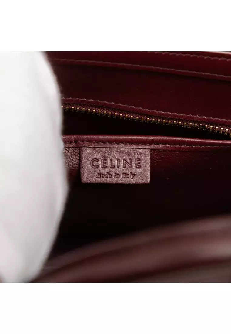 Pre-Loved Celine Nano Tricolor Nubuck And Calfskin Luggage Tote