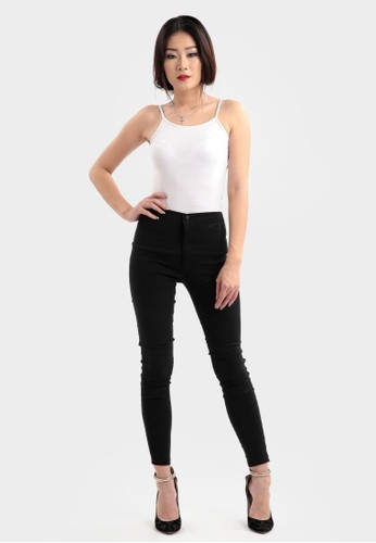 One Button Jegging in Black