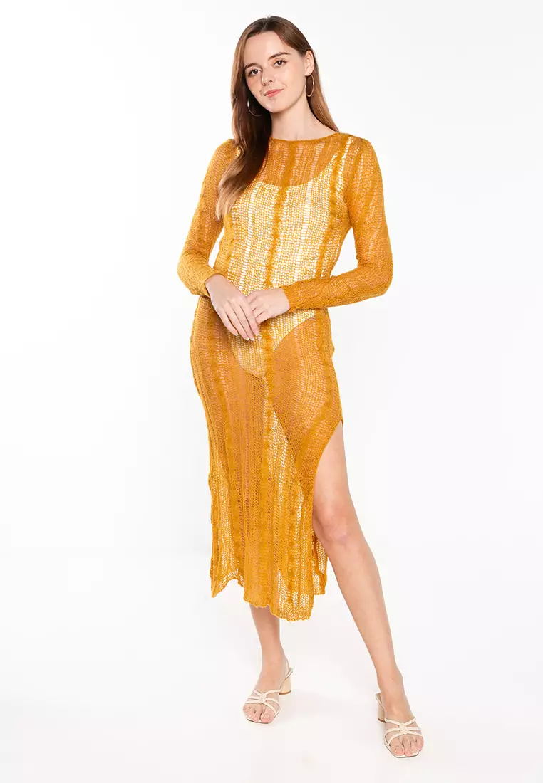 white christmas dresses Zara Collared Long-sleeved Knit Dress main image 0