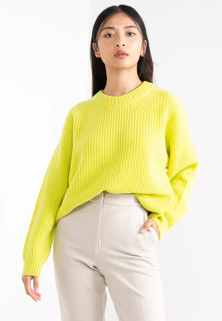 Calvin klein hot sale yellow sweater