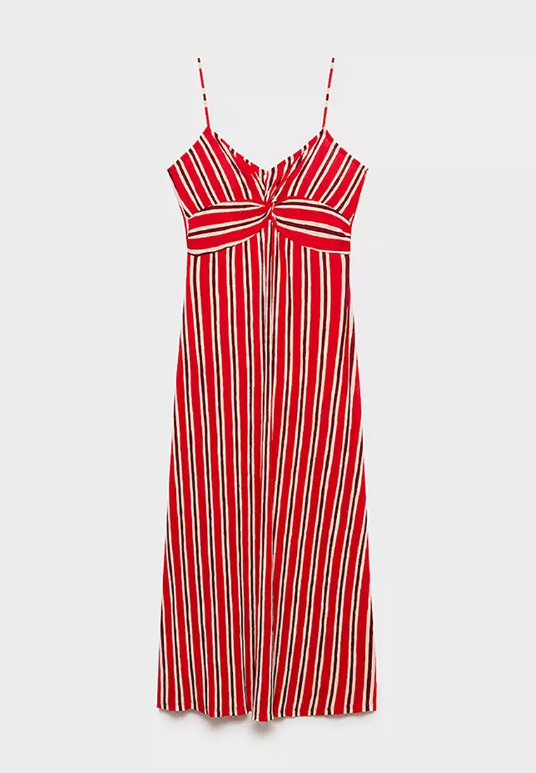 Striped Gathered Dress