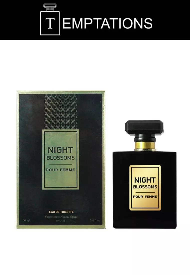 (B1T1)  MB Parfums NIGHT BLOSSOM Women/MB Parfums CLASSIC BLACK Men 100ML EDT Perfume MBHP1040-S2WM WM