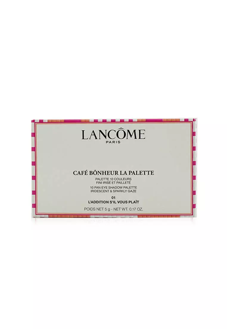 LANCOME - Cafe Bonheur La Palette (10x Eye Shadow) (Limited Edition) - #01 L'Addition S'il Vous Plait 5g/0.17oz