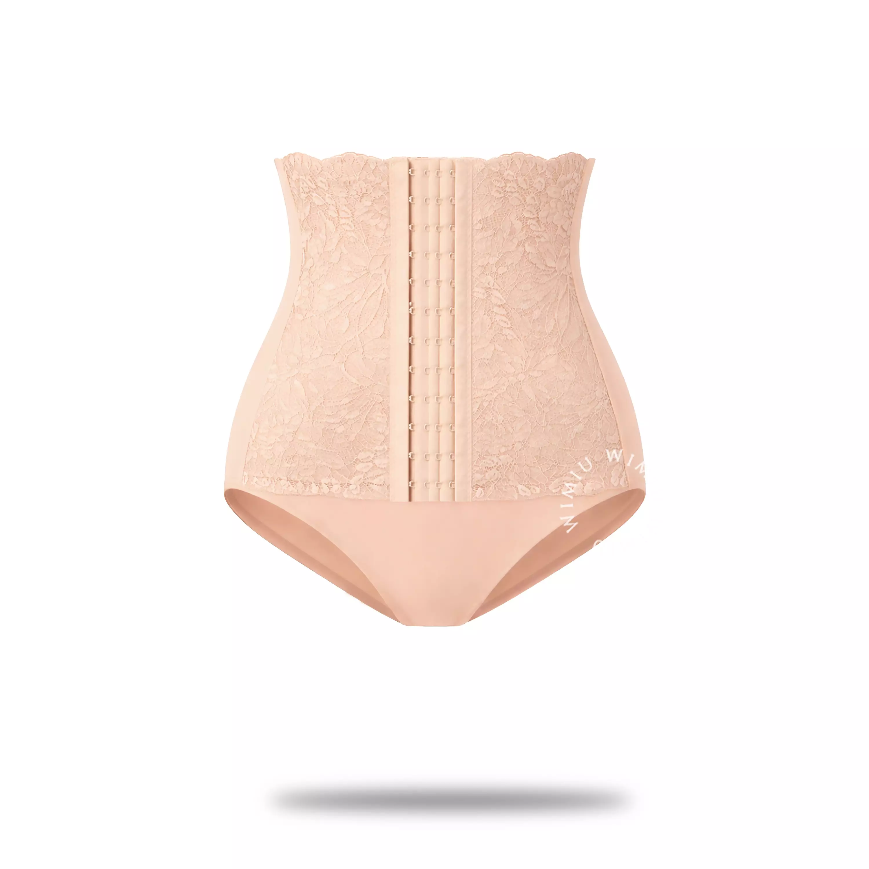 WIMIU Celana Dalam Korset High Waist Seamless Premium Korset Pelangsing Corset Double Layer Tummy Control Body Shaper Stagen Kancing Cullotes Slimming Panties Shapewear 500090 - CREAM