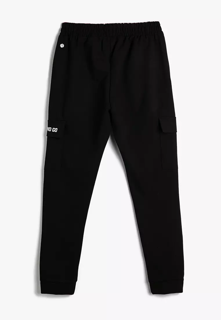 Koton Basic Jogger Sweatpants Printed Detail Drawstring Soft