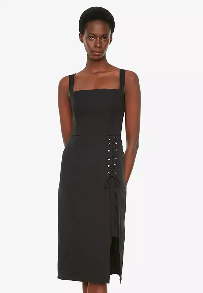 Eyelet Detailed Dress