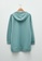 LC WAIKIKI green Hooded Plain Long Sleeve Women's Sweatshirt Tunic D070FAA398E913GS_2