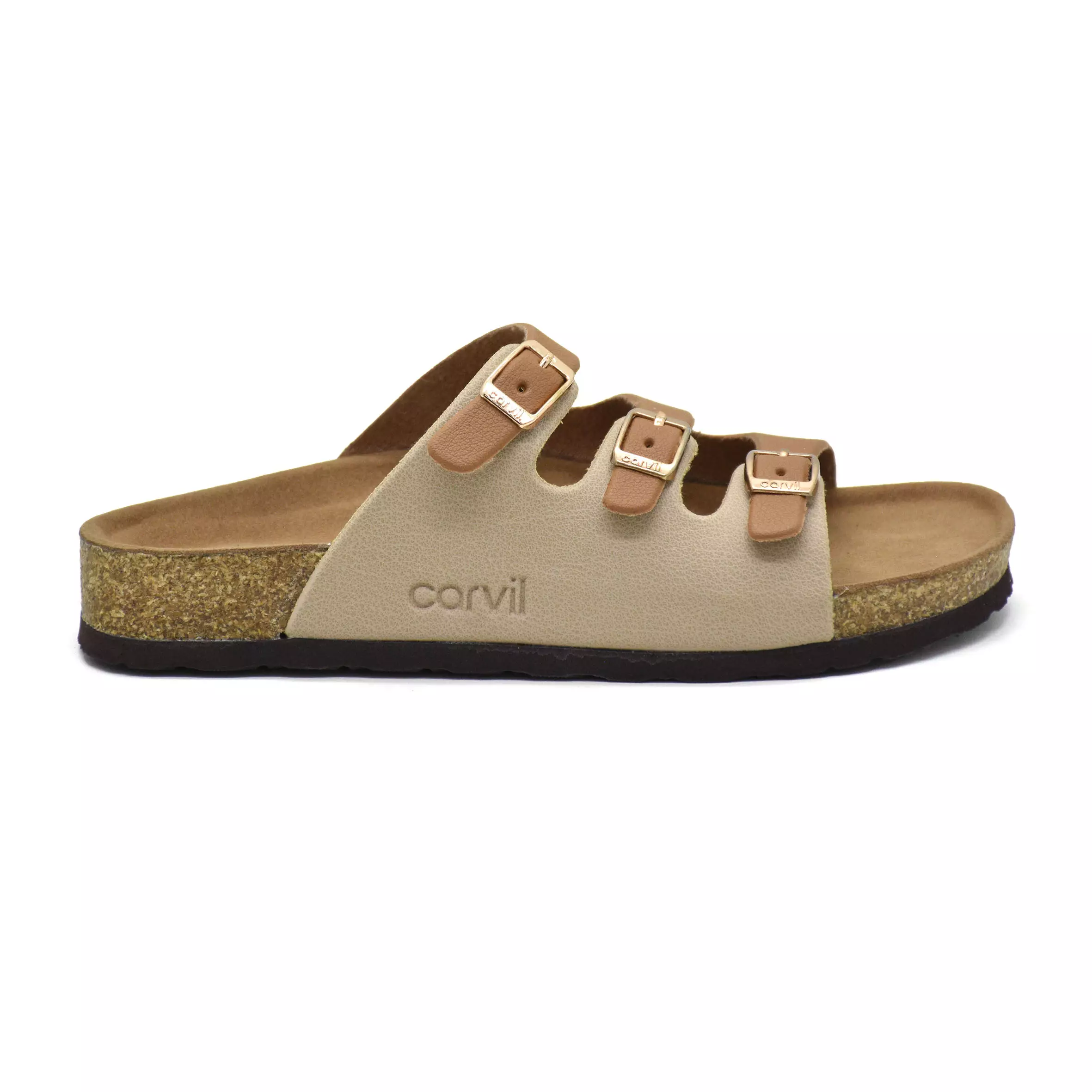 Carvil Sandal Wanita Callista-05 L Tan/Beige