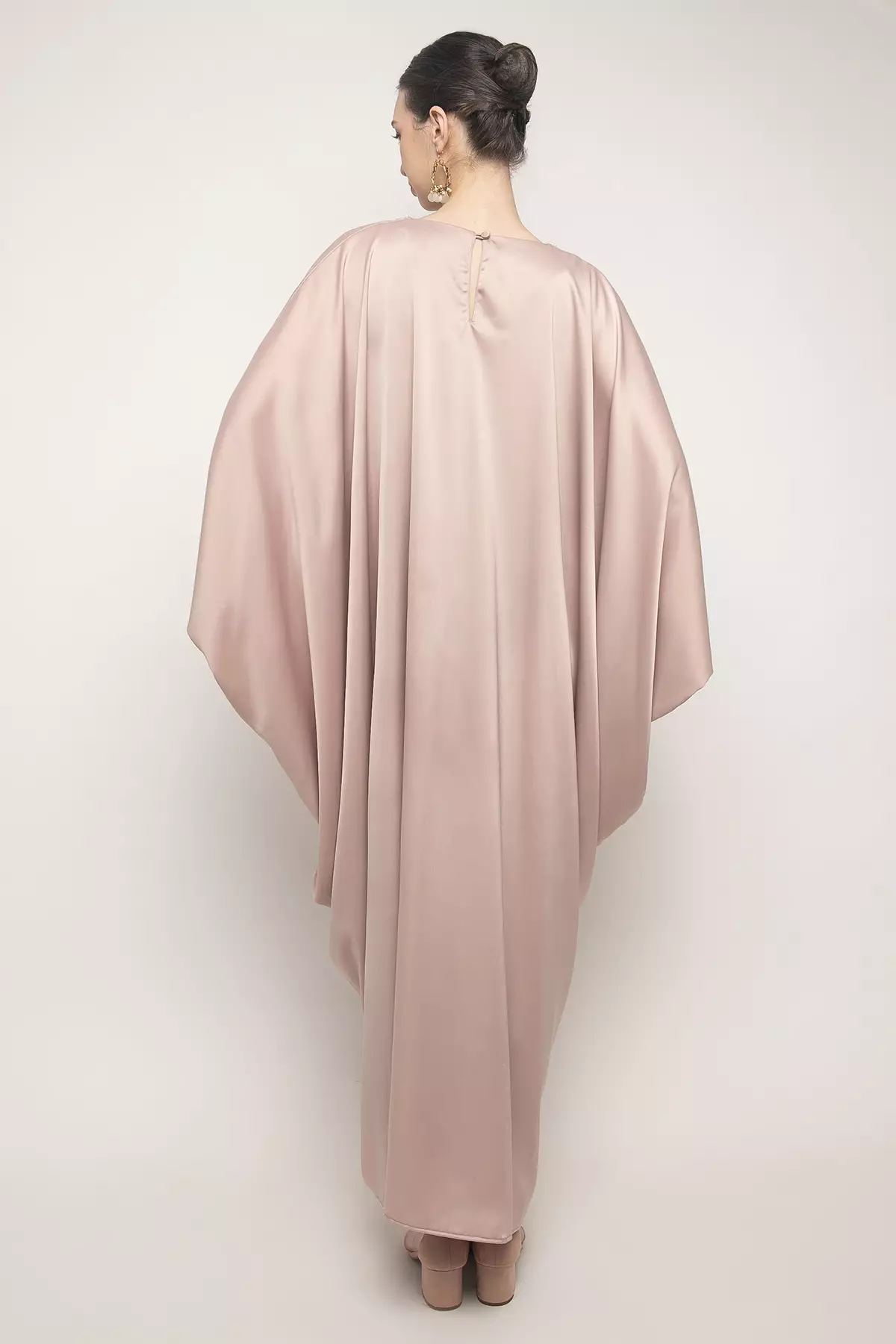 Calla Kaftan Dress in Rosegold