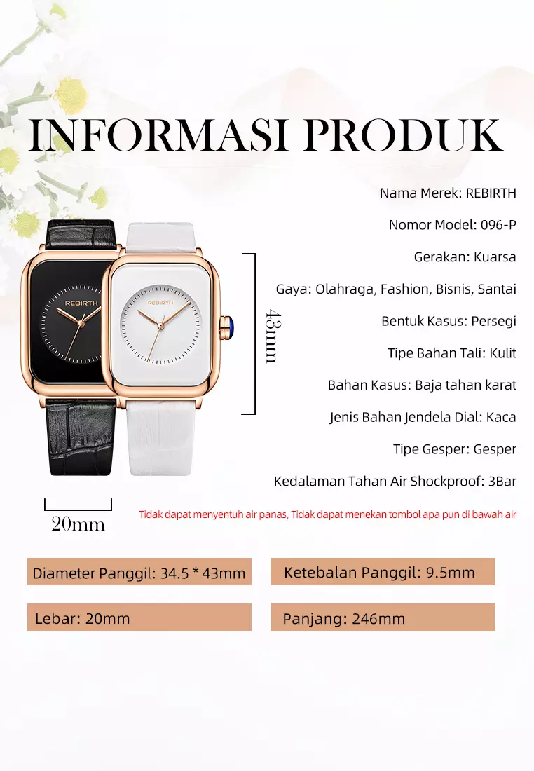 Jam Tangan Wanita top brand wanita mewah jam tangan qulit band quartz jam tangan Cewek populer