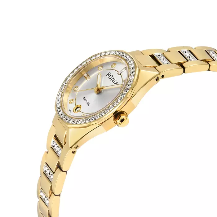 Jam Tangan Wanita Bonia Elegance White Dial Analog B10828-2217S Original