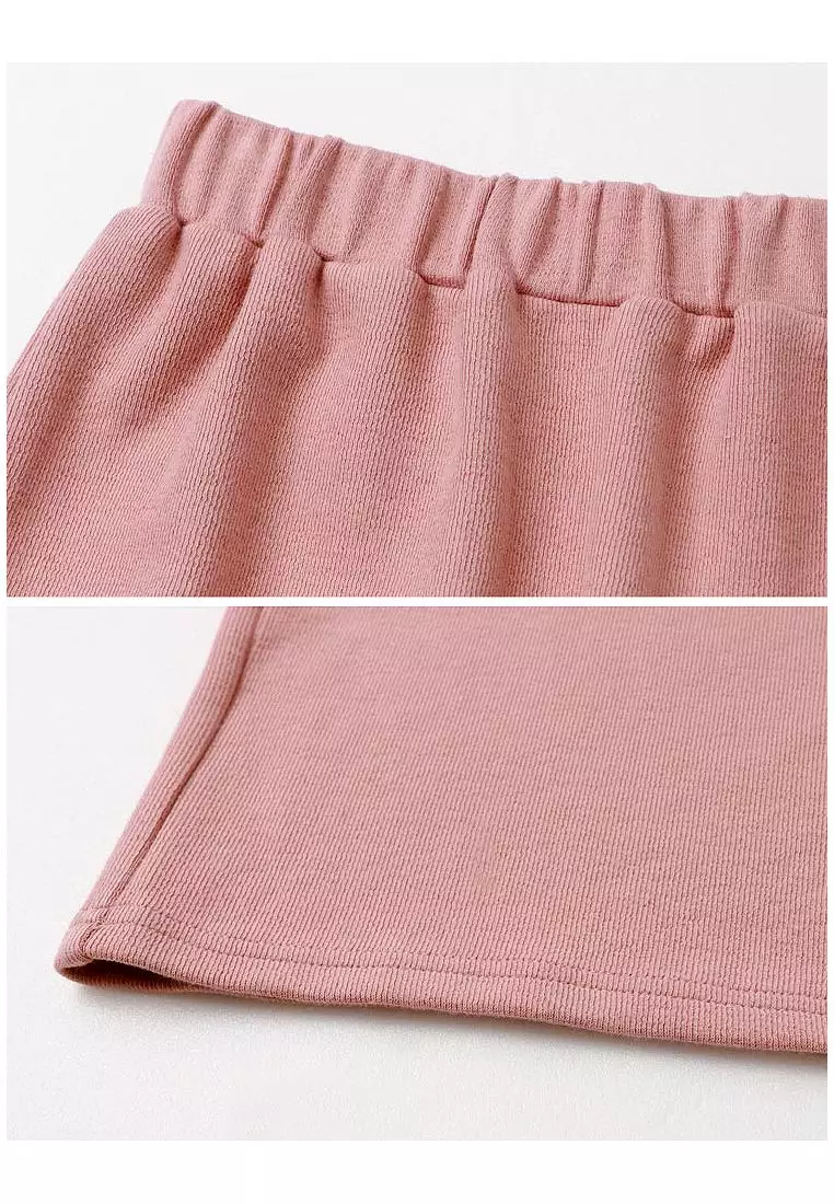 Relaxed-Fit Casual Pants with Stretch Elastic Waistband [BA7370]