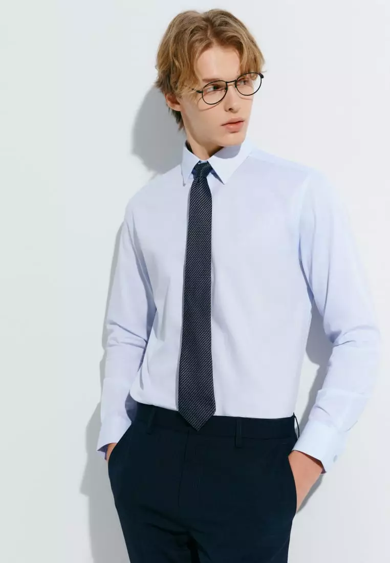 G2000 Easy Care Cotton Blend 2 Tone Shirt