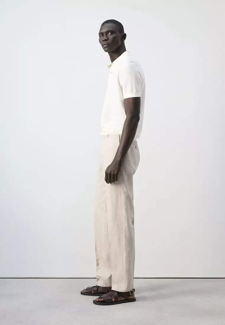 Fine-Knit Polo Shirt
