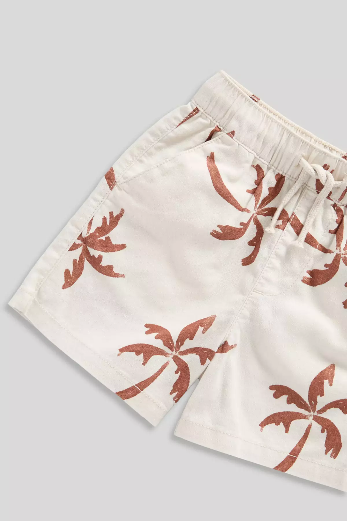 Mothercare Palm Shirt and Shorts Set - Set Baju Anak Laki-laki (Krem)