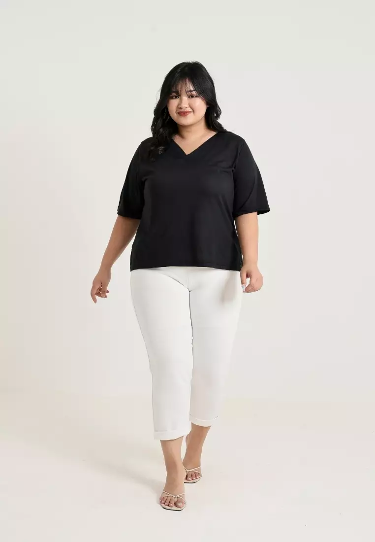 Plus Size Regular Size T Shirt Nava Black