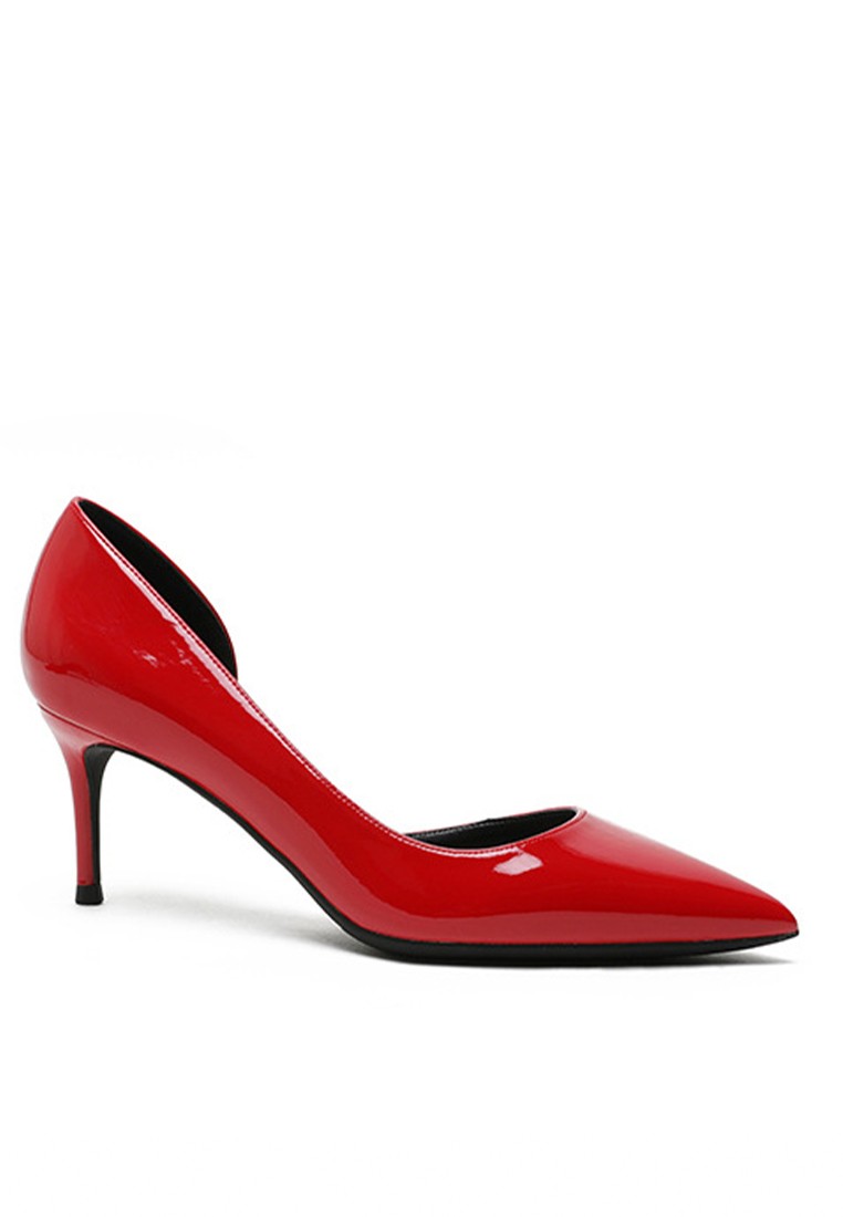 6CM Pointed Patent D'Orsay High Heel Shoes HZL164