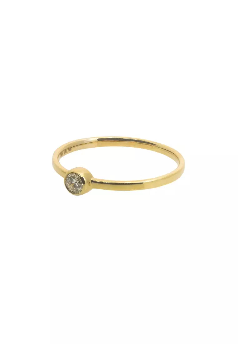 Solo Diamond Ring 14k Gold