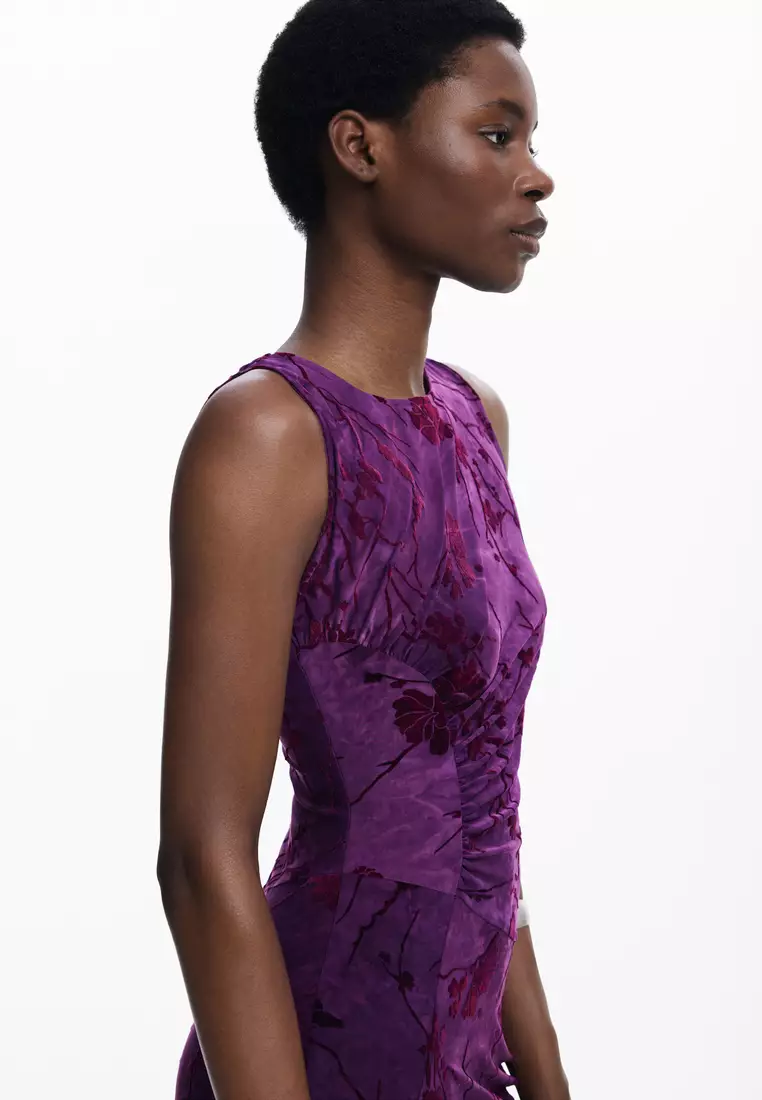 Oriental midi dress