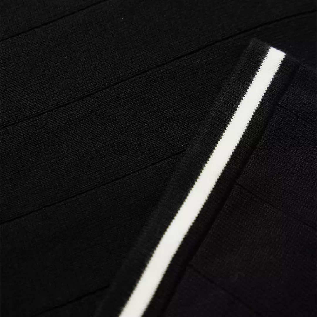 Kale Xander Black / Polo Shirt rajut premium berbahan dasar cotton wool