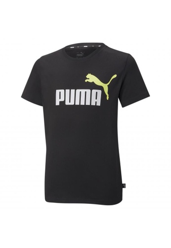 puma black Essentials+ Two-Tone Logo Youth Tee A96E8KAB63F9CCGS_1