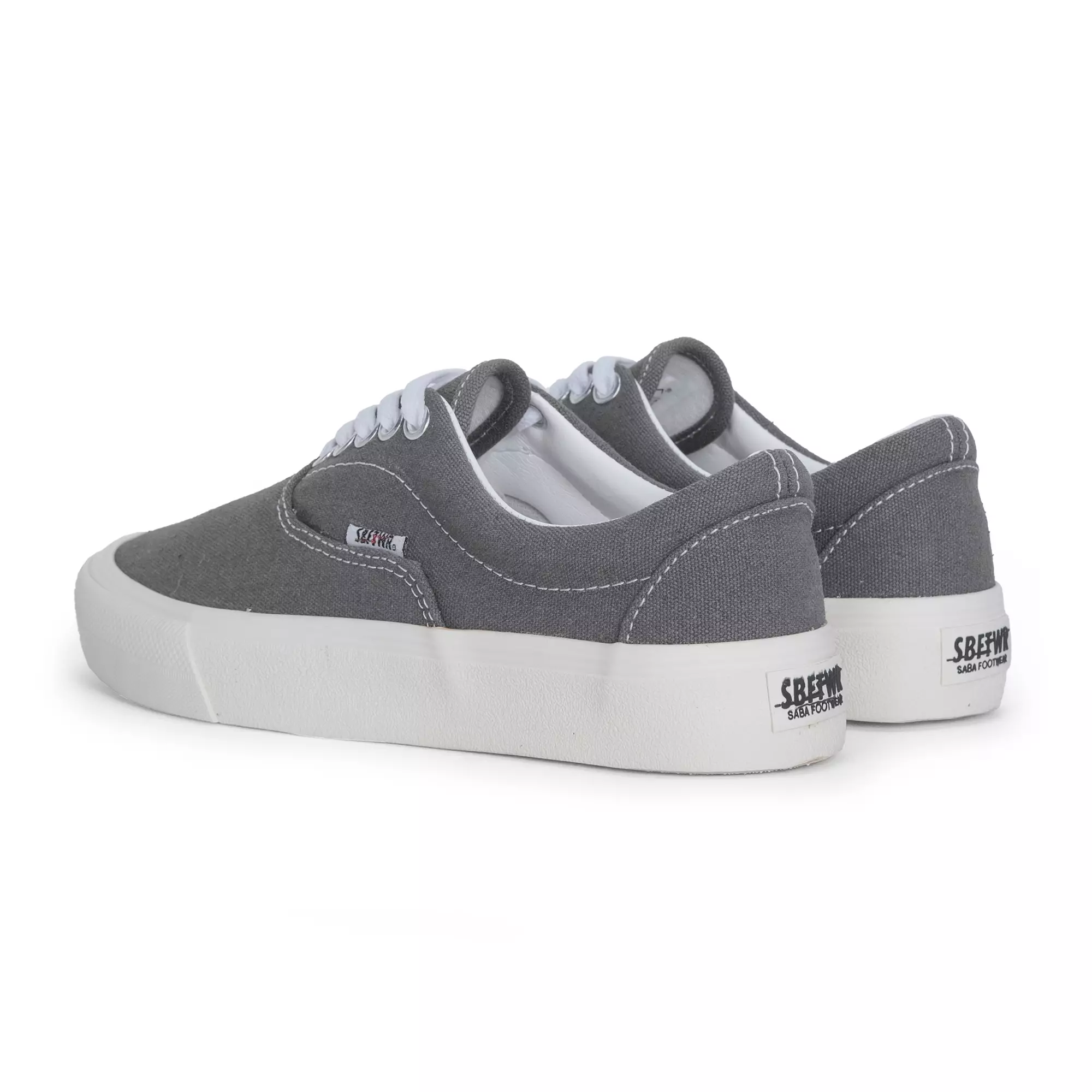 SABA Sykes Grey White - Sepatu Sneakers Casual Pria Wanita