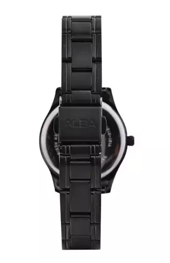 Jam Tangan Wanita Alba Prestige ARX023 ARX023X1 Strap Stainless Steel Black Color Black Dial Original Garansi Resmi