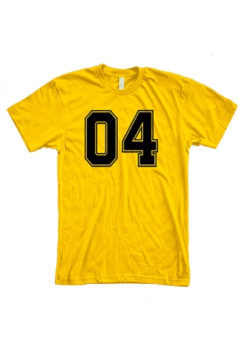MRL Prints yellow Number Shirt 04 T-Shirt Customized Jersey 0892EAAFE85442GS_1