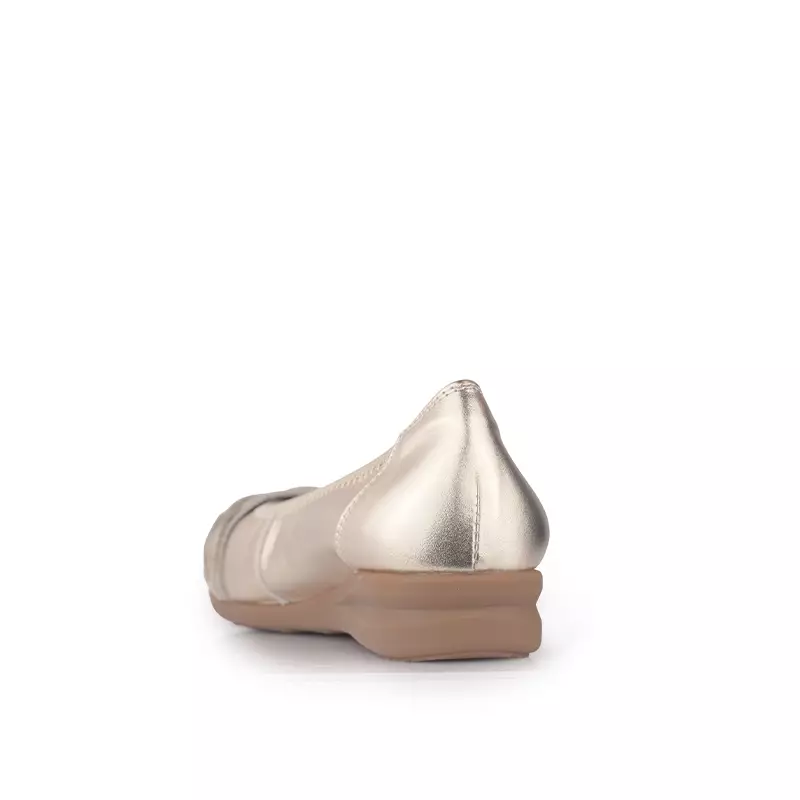 Sepatu Ballet Flats Wanita Gino Mariani Della Light Gold