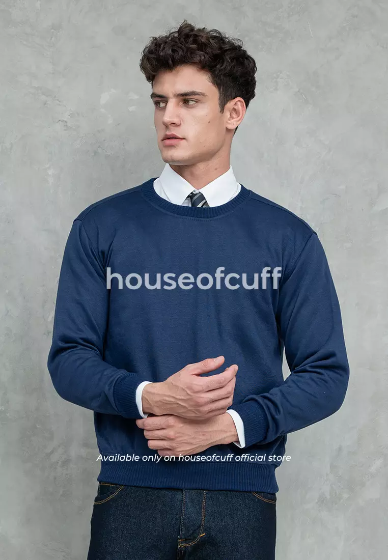Houseofcuff Sweatshirt Sweater Basic Crewneck Navy