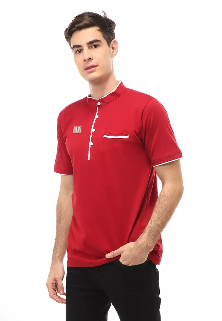 Jack Atasan Formal Pria T-Shirt Kaos Polo Kerah Sanghai Short Sleeve Material Cotton ORIGINAL