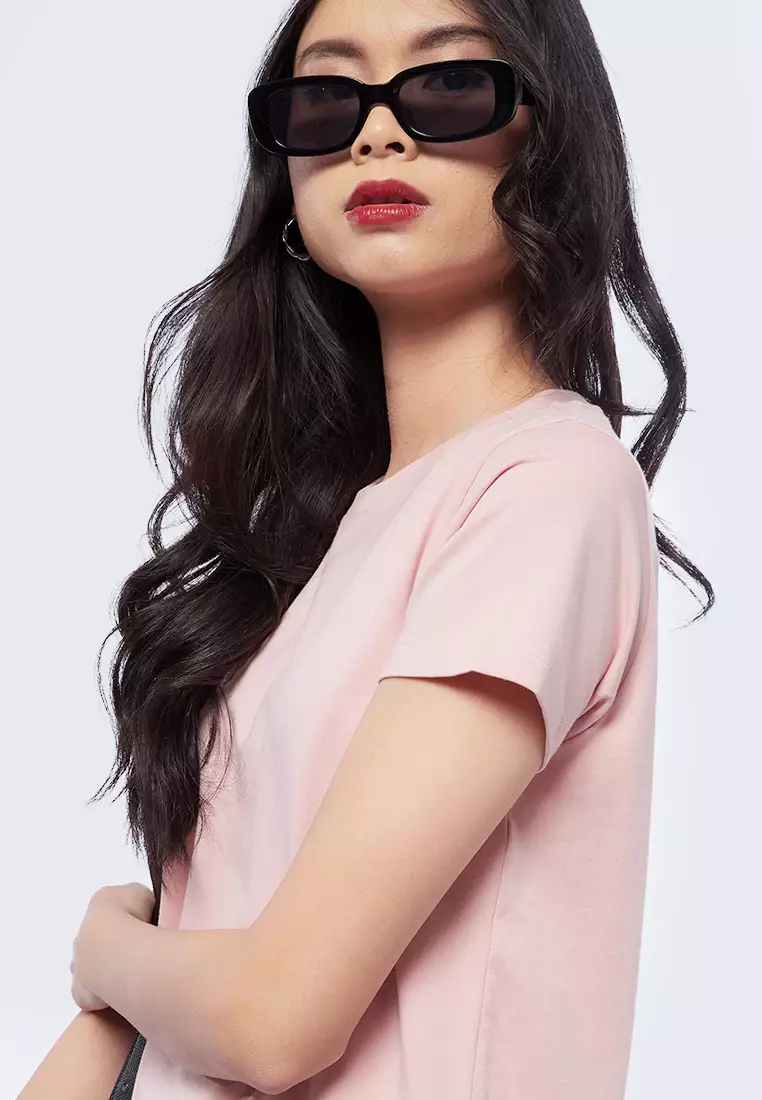 Basic Round Neck Cotton T-Shirt