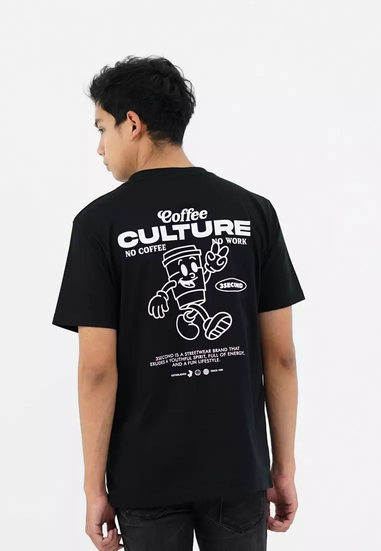 3Second Men's T-Shirt Short Sleeve Regular Fit Cotton Alpha OL-C210425