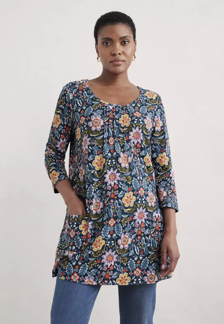 Seasalt Cornwall Multi 3/4 Busy Lizzy Tunic