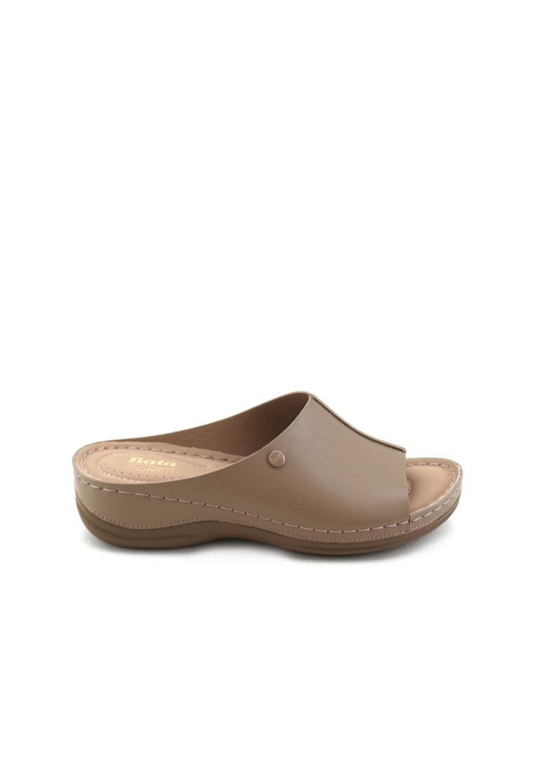 [Best Seller] BATA COMFIT Women Beige Slip On Sandals - 5618270