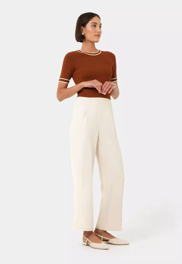 Rain Elastic Waist Pants