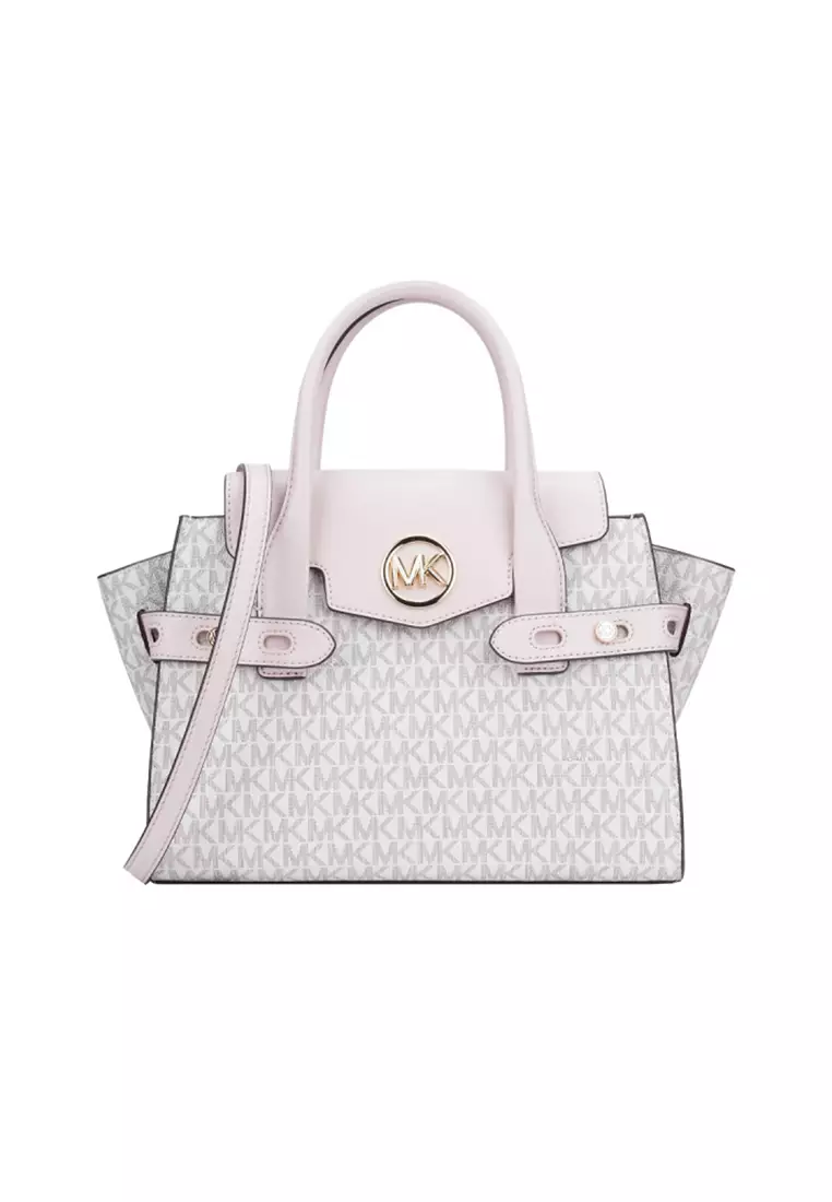 MICHAEL KORS Michael Kors MK CARMEN MD FLAP SATCHEL PVC