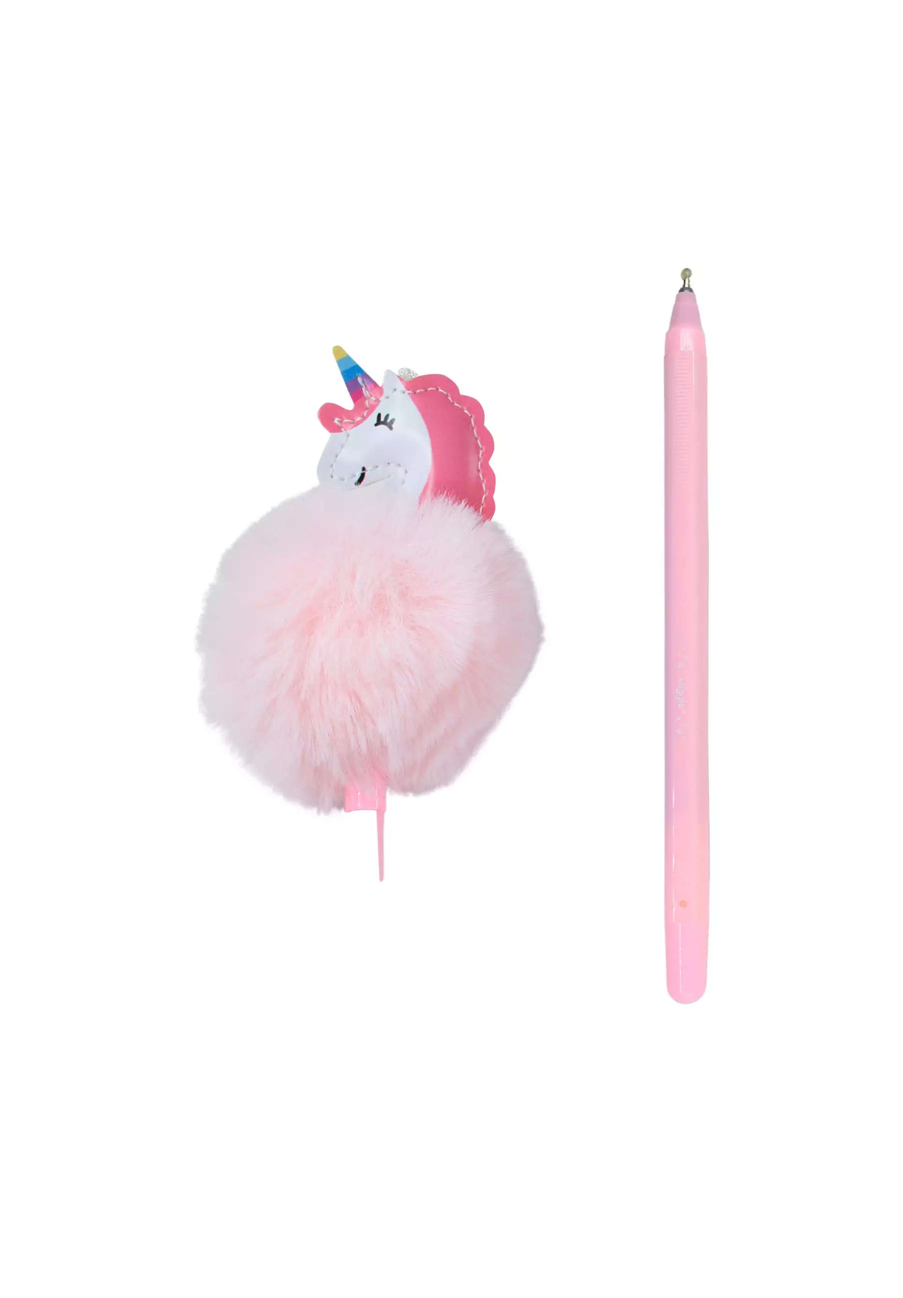 Party Unicorn Topper Pom-Pom Pen Pink
