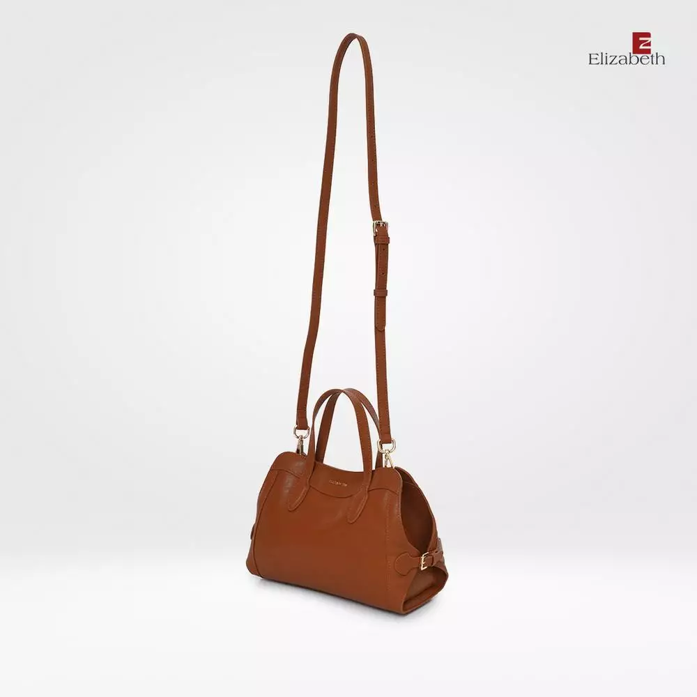 Tas Elizabeth Genuine Leather Handbag 0720-0529 Brickred