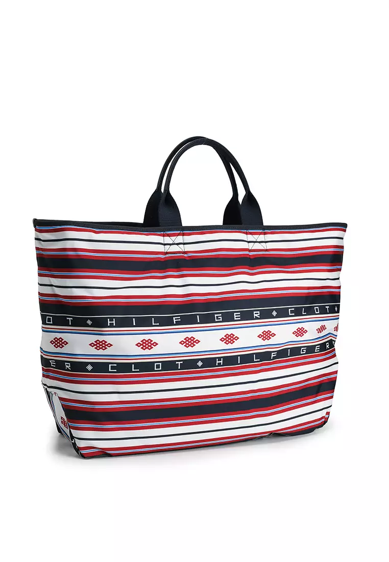 Th X Clot Reversible Stripe Tote Bag - Tommy Jeans