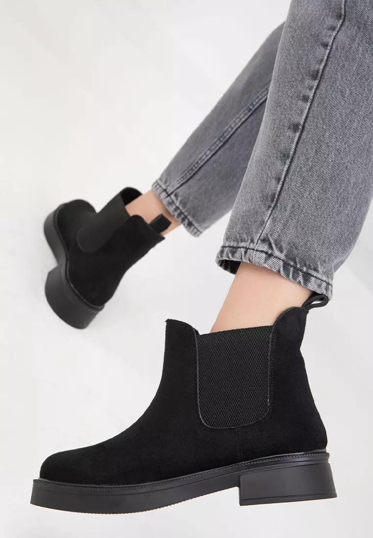 Panel Ankle Boots