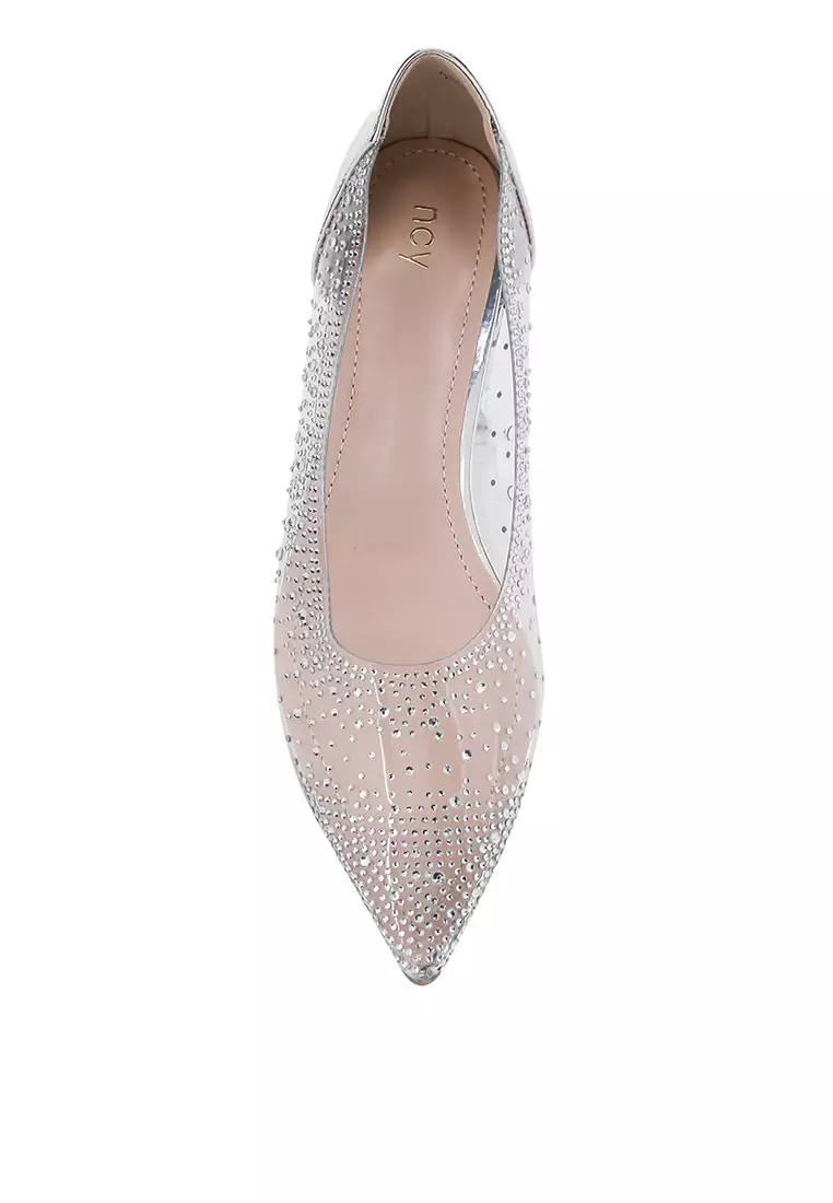 NADIA J2385-12 FLAT SHOES SILVER