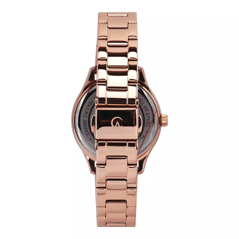 Jam Tangan Wanita Alexandre Christie Passion AC 2A93 BF BRGLB Ladies Blue Glitter Dial Rose Gold Stainless Steel Strap