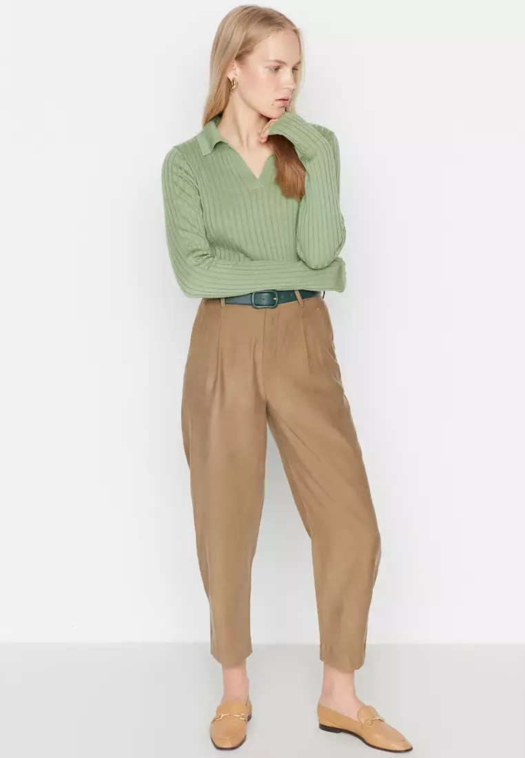 Polo Collar Knitwear Sweater