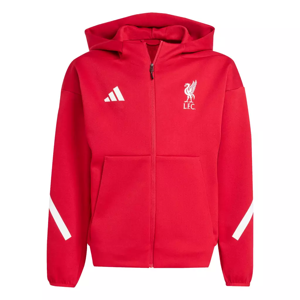 ADIDAS Liverpool FC ADIDAS Z.N.E. Anthem Jacket Kids JW5482 - Jaket Anak (Merah)