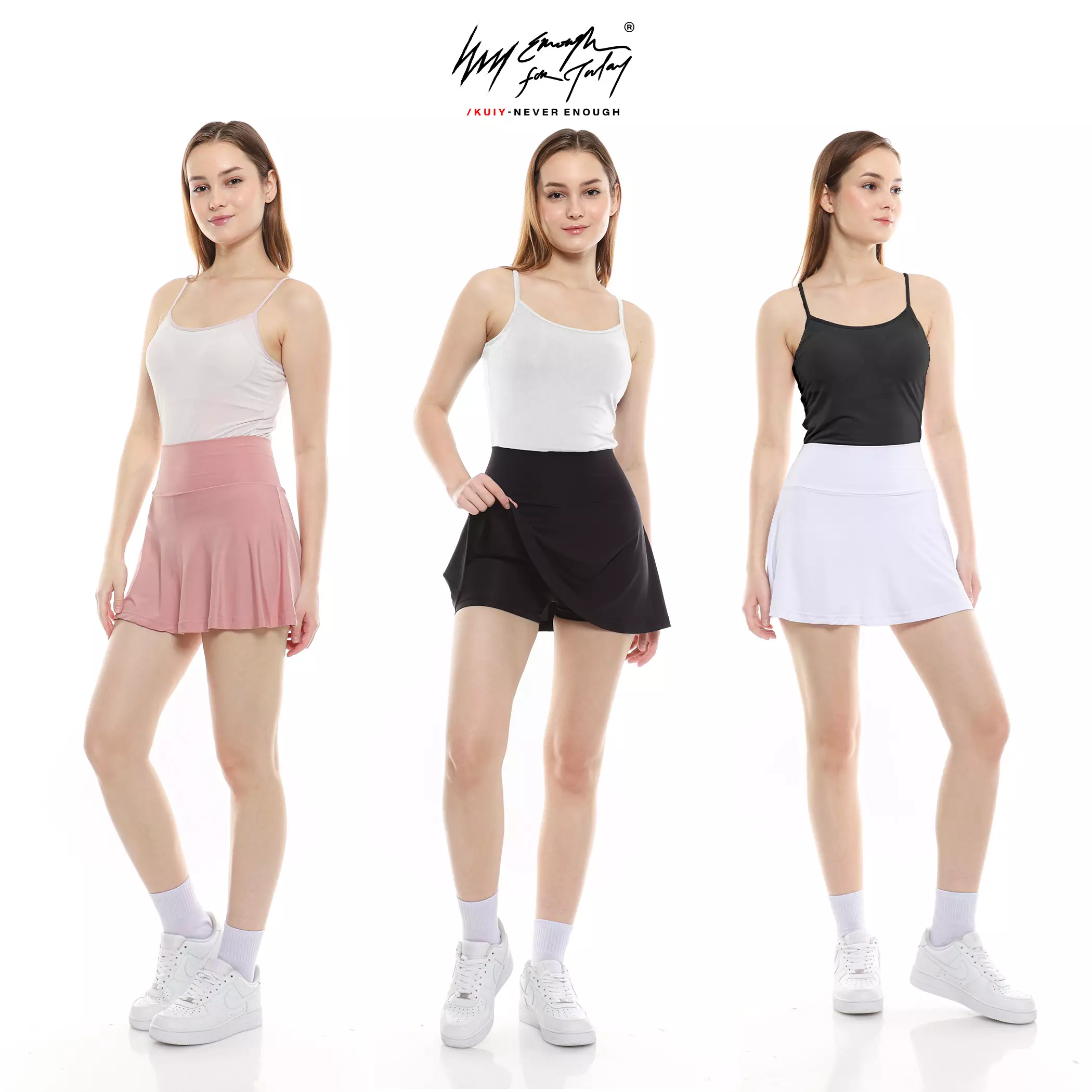 Enough For Today - Rok Padel Tennis Skort Rokcel Basic Hitam