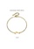 Bullion Gold 金色 BULLION GOLD Dainty Alphabet Letter Bracelet Gold Layered Steel Jewellery - L 7F856ACC9CD6C8GS_3