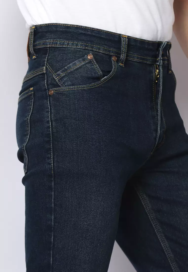 2nd RED Jeans Slim Fit Dared Biru Keabuan 132503